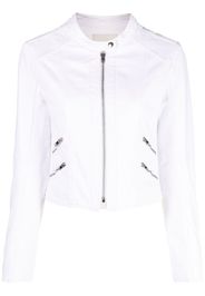 ISABEL MARANT band-collar bomber jacket - Bianco