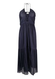 ISABEL MARANT tiered cut-out long dress - Blu