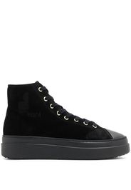 ISABEL MARANT logo-print hi-top sneakers - Nero