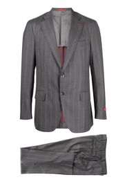 Isaia two-piece stripe-pattern suit - Grigio