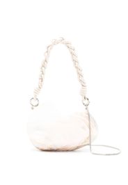 Isla Borsa a spalla ovale con tracolla intrecciata - Bianco