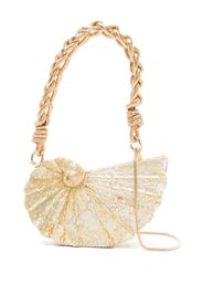 Isla Borsa a spalla Alana con tracolla intrecciata - Giallo