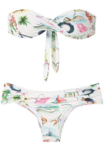 Set bikini Borakay con stampa