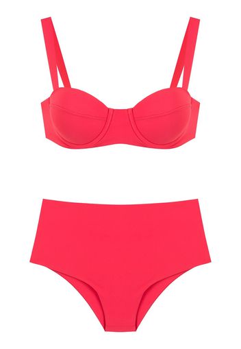 Isolda Set bikini a vita alta Vermelho - Rosso