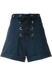 Isolda ISOLDA 2MAR2035 Shorts marinheiro Natural (Veg)->Cotton - Blu