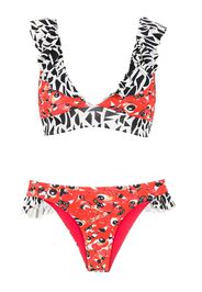 Isolda Bikini con stampa - Rosso