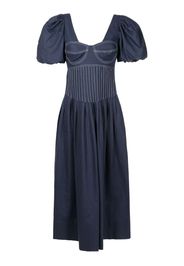 Isolda Abito Gilda in stile corsetto - Blu