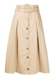 Isolda Virginia midi utility skirt - Toni neutri