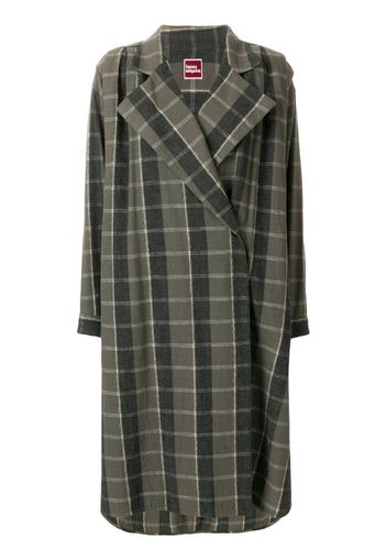 oversize check coat