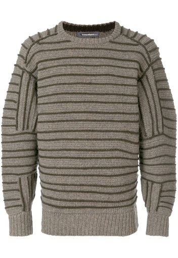 tonal striped jumper