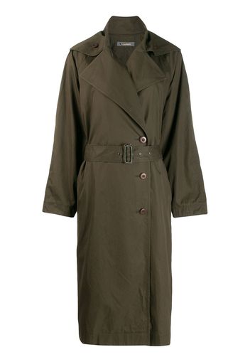 Issey Miyake Pre-Owned Trench oversize - Verde