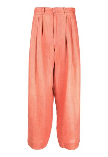 Issey Miyake Pre-Owned Pantaloni taglio comodo anni '80 - Rosa