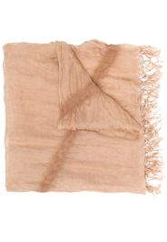 Issey Miyake Pre-Owned Foulard con bordi sfrangiati anni 2000 - Toni neutri