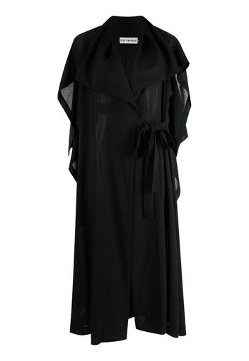 Issey Miyake asymmetric wrap-front dress - Nero