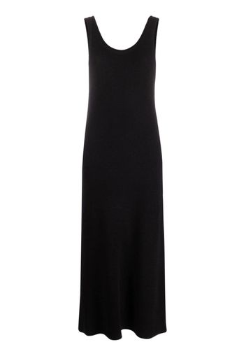 Issey Miyake scoop-neck maxi dress - Nero