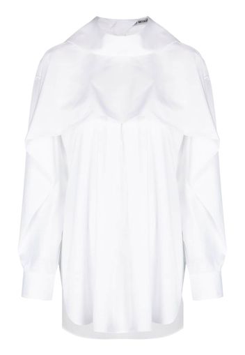 Issey Miyake layered long-sleeve shirt - Bianco