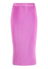 Issey Miyake knitted high-waist skirt - Rosa