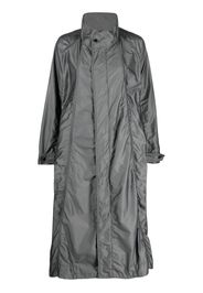 Issey Miyake Cappotto con ruches - Grigio