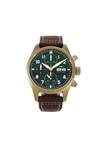 IWC Schaffhausen Orologio Pilot's Watch Chronograph Spitfire SIHH 2019 41mm mai indossato 2022 - Verde