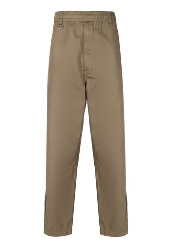 izzue straight-leg chino trousers - Marrone