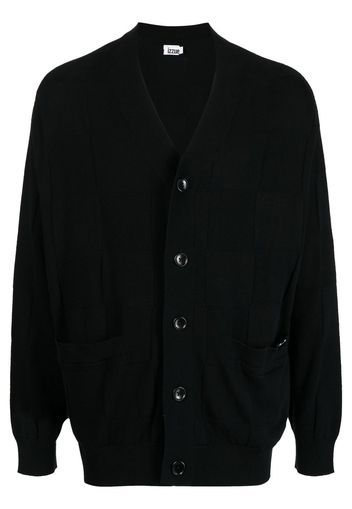 izzue Cardigan a quadri - Nero