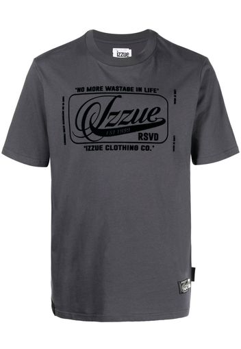 izzue T-shirt con stampa - Grigio