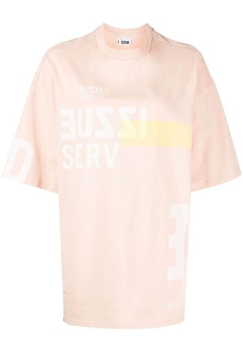 izzue T-shirt con spalle cadenti - Rosa