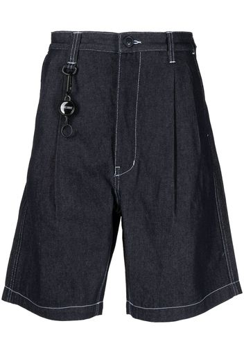 izzue multiple cargo cotton shorts - Blu