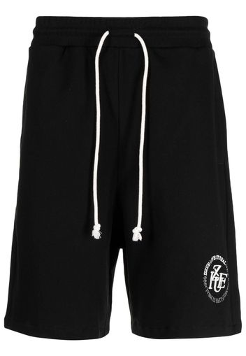 izzue Shorts sportivi con ricamo - Nero