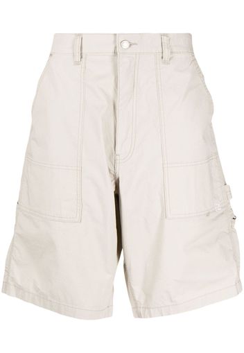 izzue logo-patch cargo shorts - Toni neutri