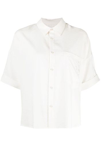 izzue classic-collar short-sleeve shirt - Bianco