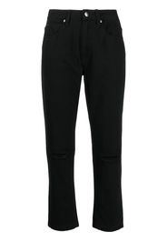 izzue Pantaloni dritti crop - Nero