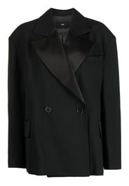 J Koo double-breasted wool blazer - Nero