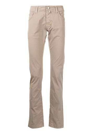 Jacob Cohen Pantaloni slim con effetto stropicciato - Marrone