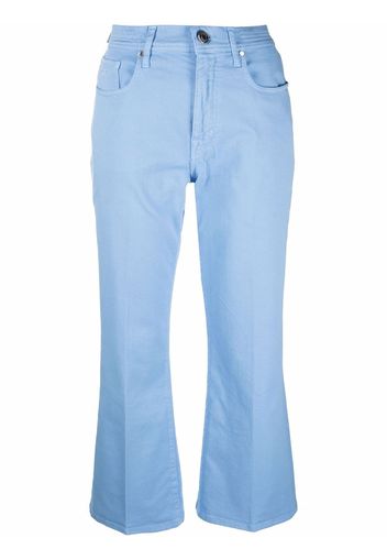 Jacob Cohen cropped wide-leg jeans - Blu