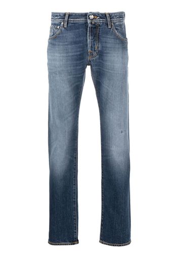 Jacob Cohen faded-effect straight-leg jeans - Blu
