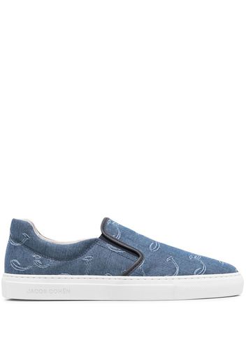 Jacob Cohen Sneakers con ricamo - Blu