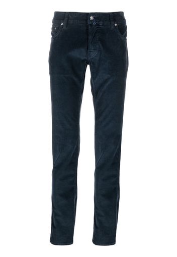 Jacob Cohen corduroy straight-leg trousers - Blu