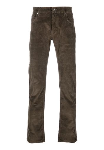 Jacob Cohen Bard slim-fit corduroy trousers - Verde