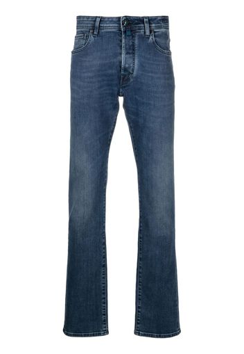 Jacob Cohen stonewashed straight-leg jeans - Blu