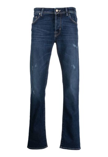 JACOB COHEN distressed detail slim fit jeans - Blu