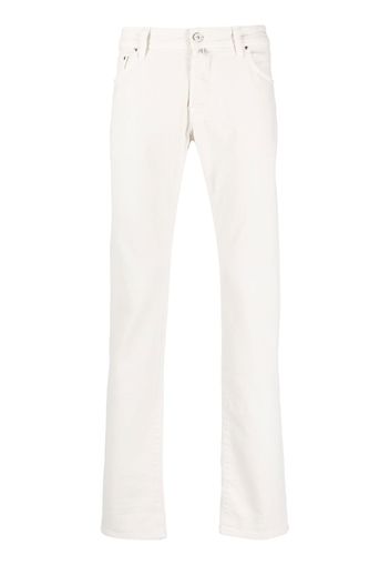 Jacob Cohen Pantaloni slim dritti Bard - Bianco