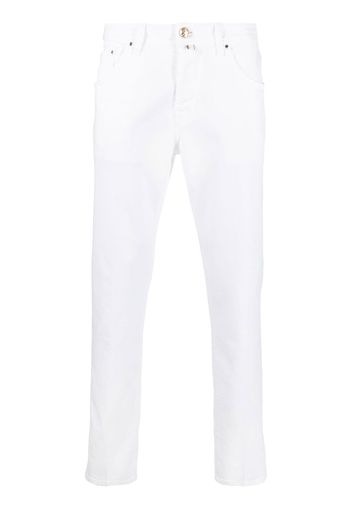 Jacob Cohen logo-patch straight-leg jeans - Bianco