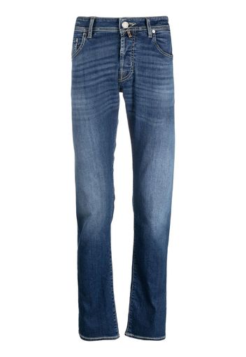 Jacob Cohen Jeans dritti con effetto schiarito - Blu