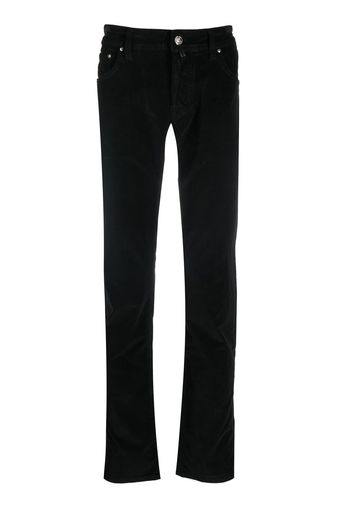 Jacob Cohen Pantaloni slim con vita media - Nero