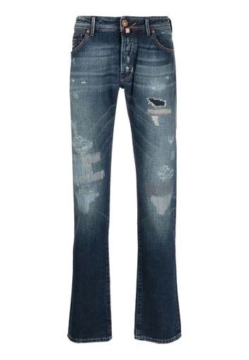 Jacob Cohen Jeans affusolati con effetto vissuto - Blu