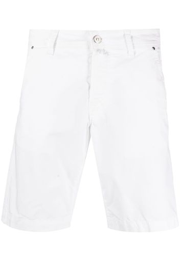 Jacob Cohën logo-patch cotton shorts - Bianco