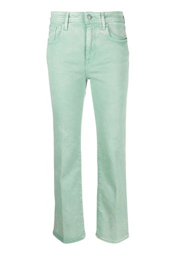 Jacob Cohën cropped straight-leg denim trousers - Verde