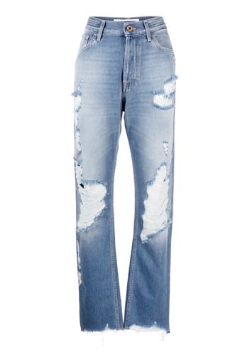 Jacob Cohën distressed-effect finish jeans - Blu