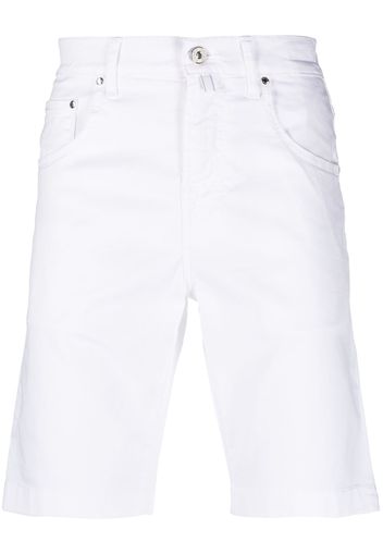 Jacob Cohën Bermuda denim con tasche a contrasto - Bianco